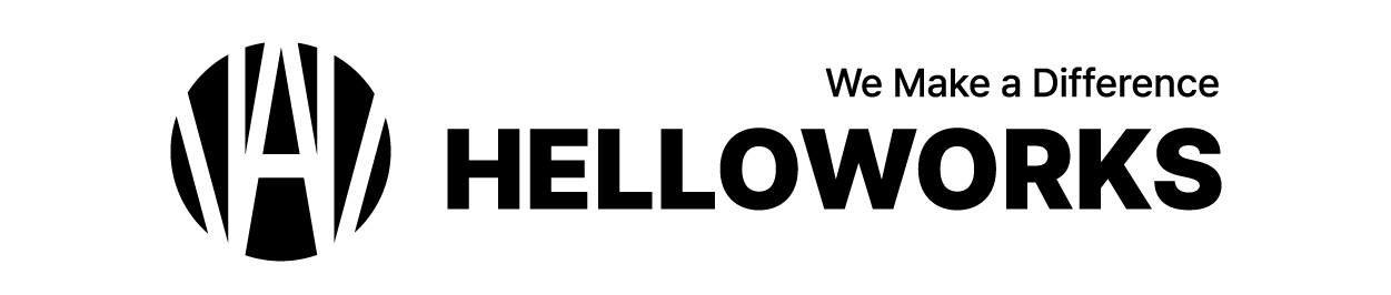 헬로웍스 주식회사 기업 로고 이미지